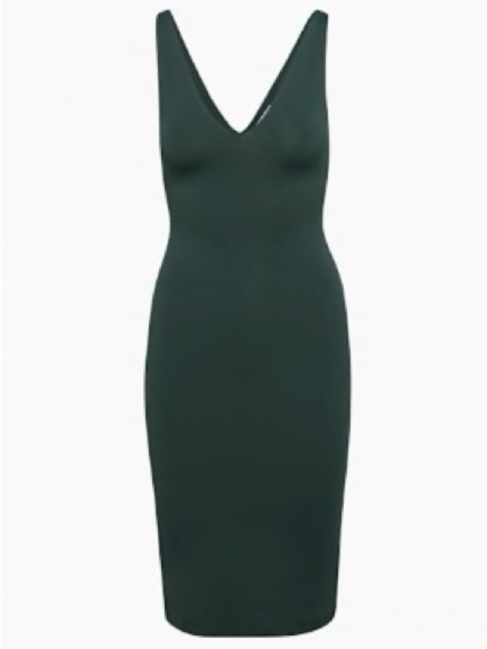 Aritzia Babaton Black V-Neck Sleek Midi Dress